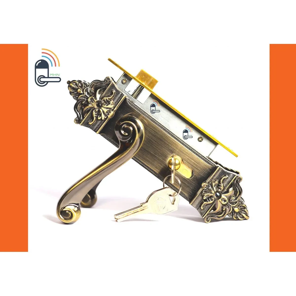 Door Handle Lock with Brass key