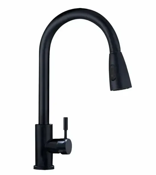Sink Cock CH Handle Moving -Black